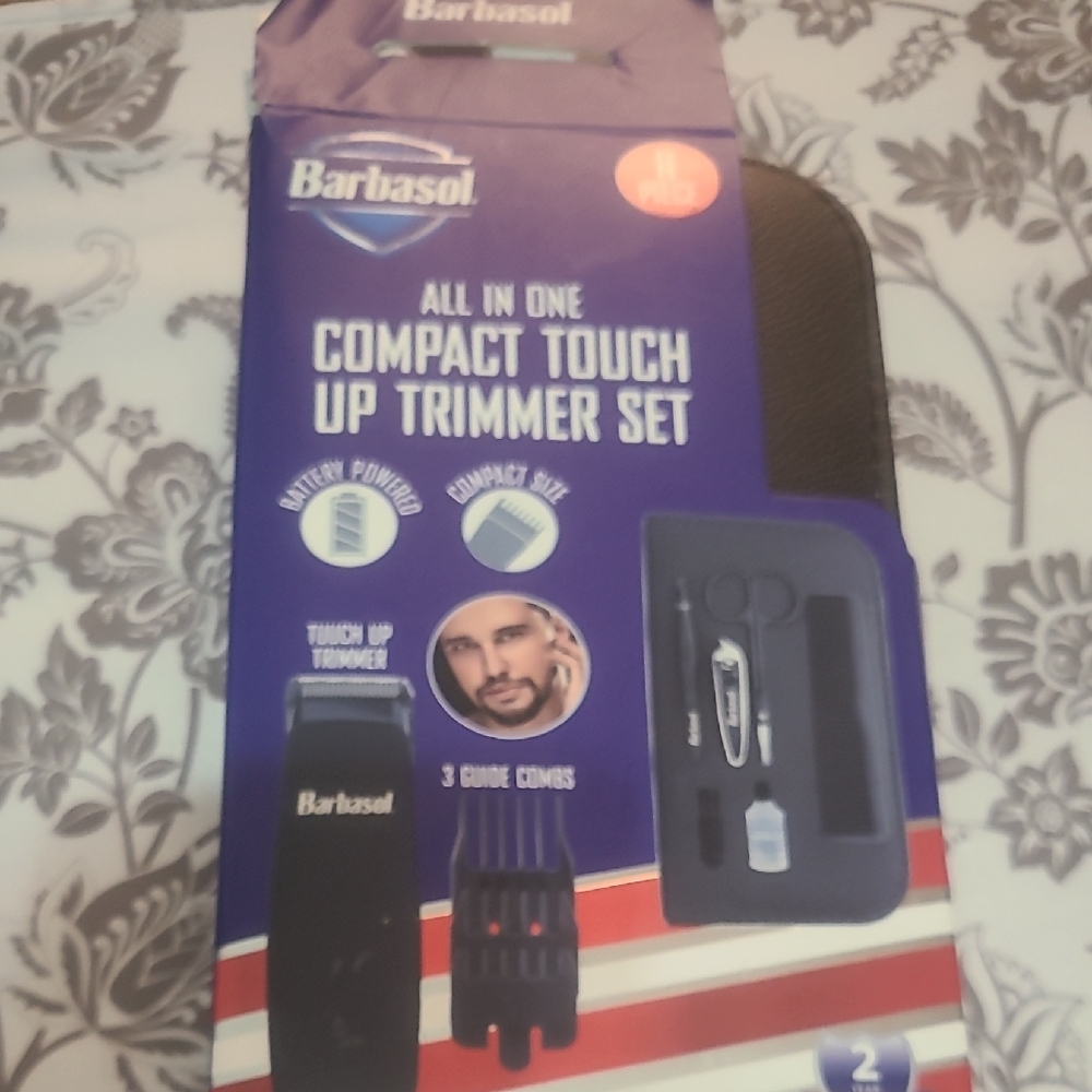 Barba Compact Touch Up Trimmer Set - Blue and Black